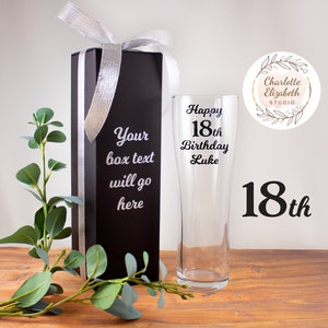 Personalised 18th Birthday Glass - Pint Glass - Wine Glass - Gin Glass