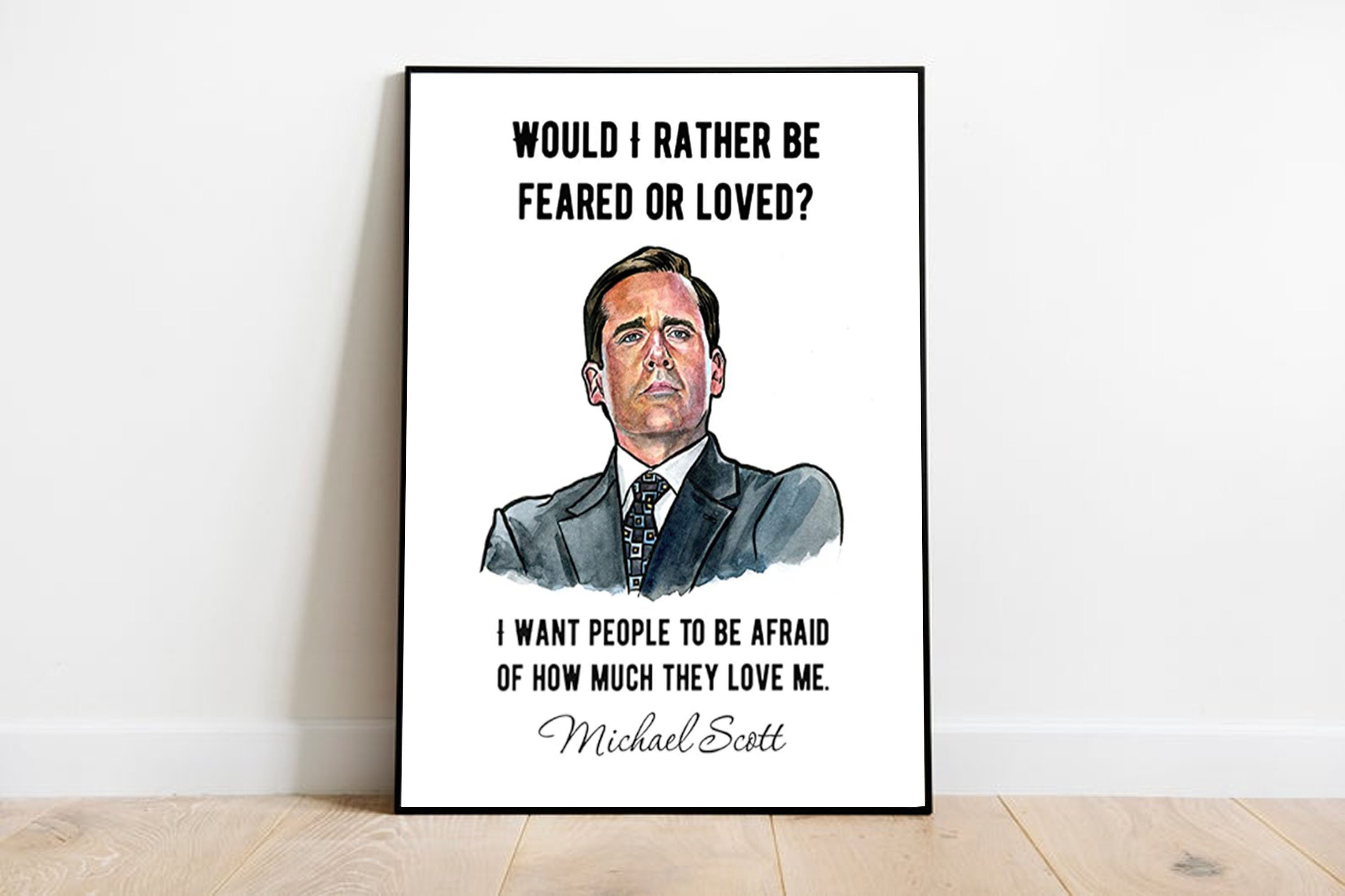 Michael Scott Wayne Gretzky Quote Poster The Office Tv Show Etsy