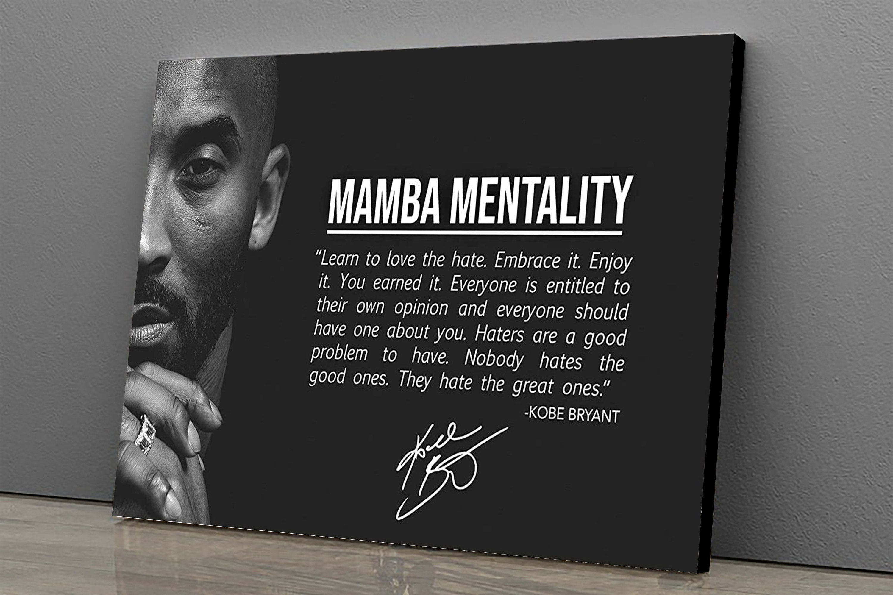 Kobe Bryant 'Signature' Poster Canvas Banner Etsy