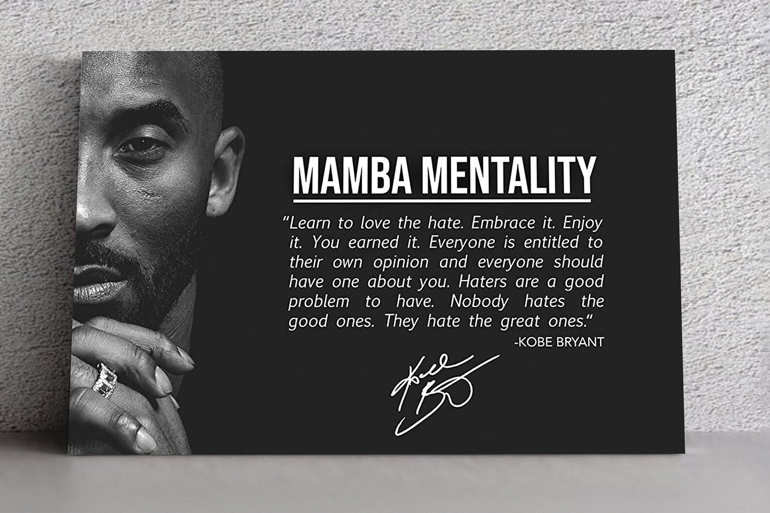 Kobe Bryant 'Signature' Poster Canvas Banner Etsy