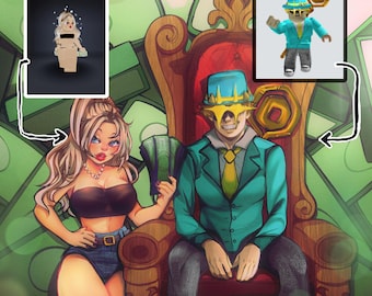 Roblox Digital Art Commissions | I will Draw your Roblox Character in my Style!