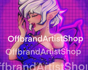 Premade Profile Icon | Anime Vampire Profile Picture: Digital Art Avatar (PNG)