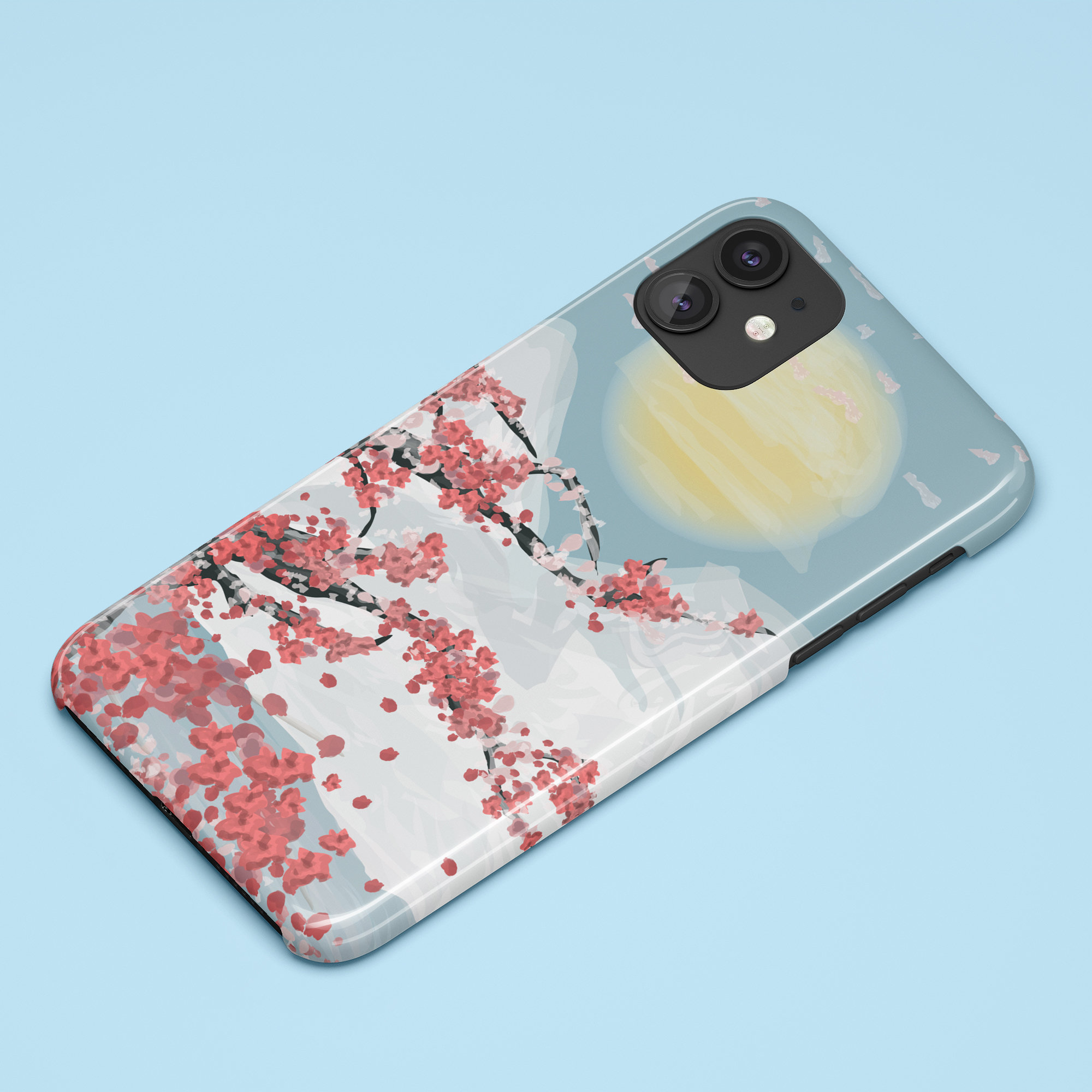Cherry Blossom Phone Case Sakura Phone Case Japanese Art Etsy