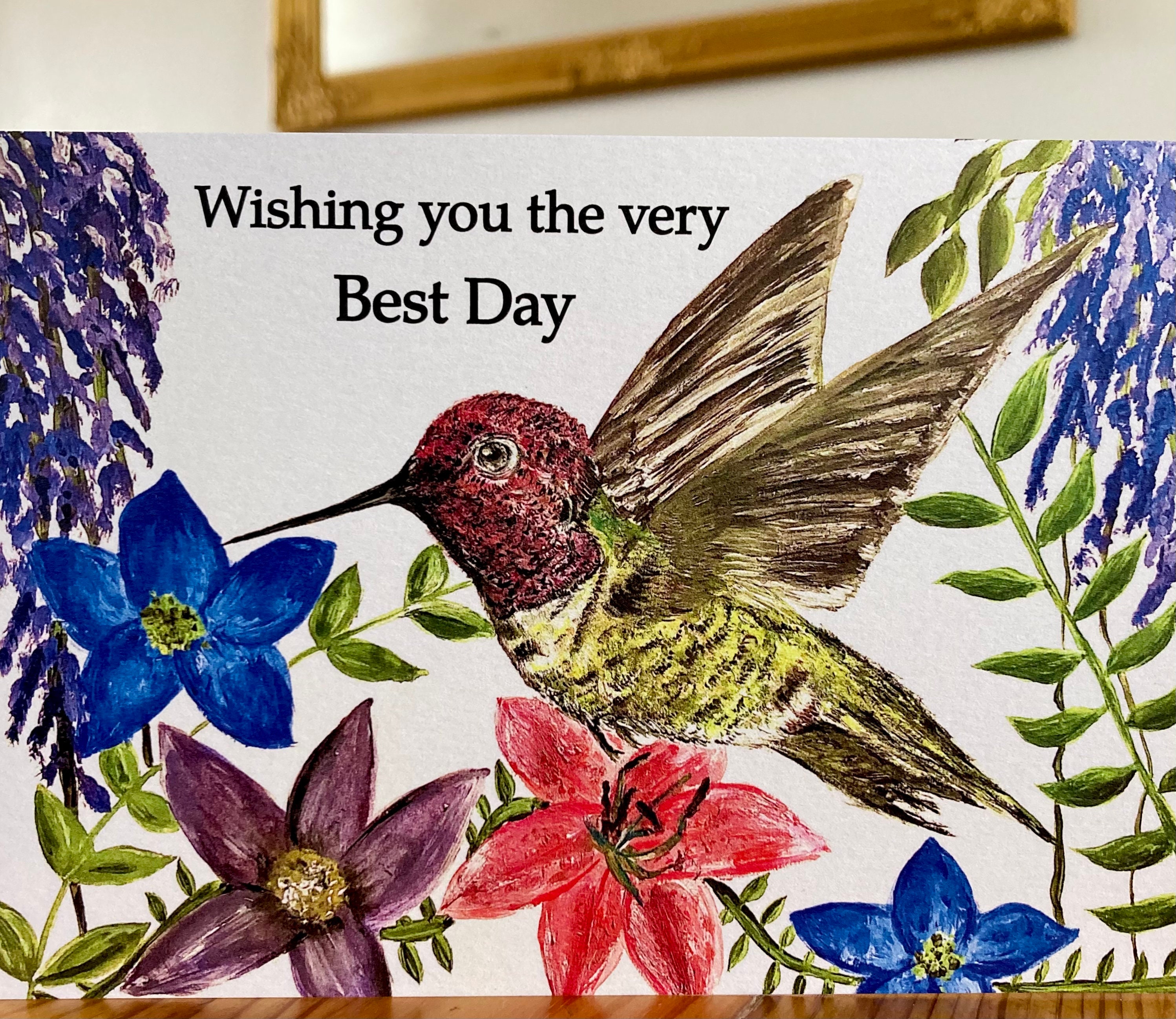 Kolibri-Karte Annas Kolibri Vogel und | Etsy
