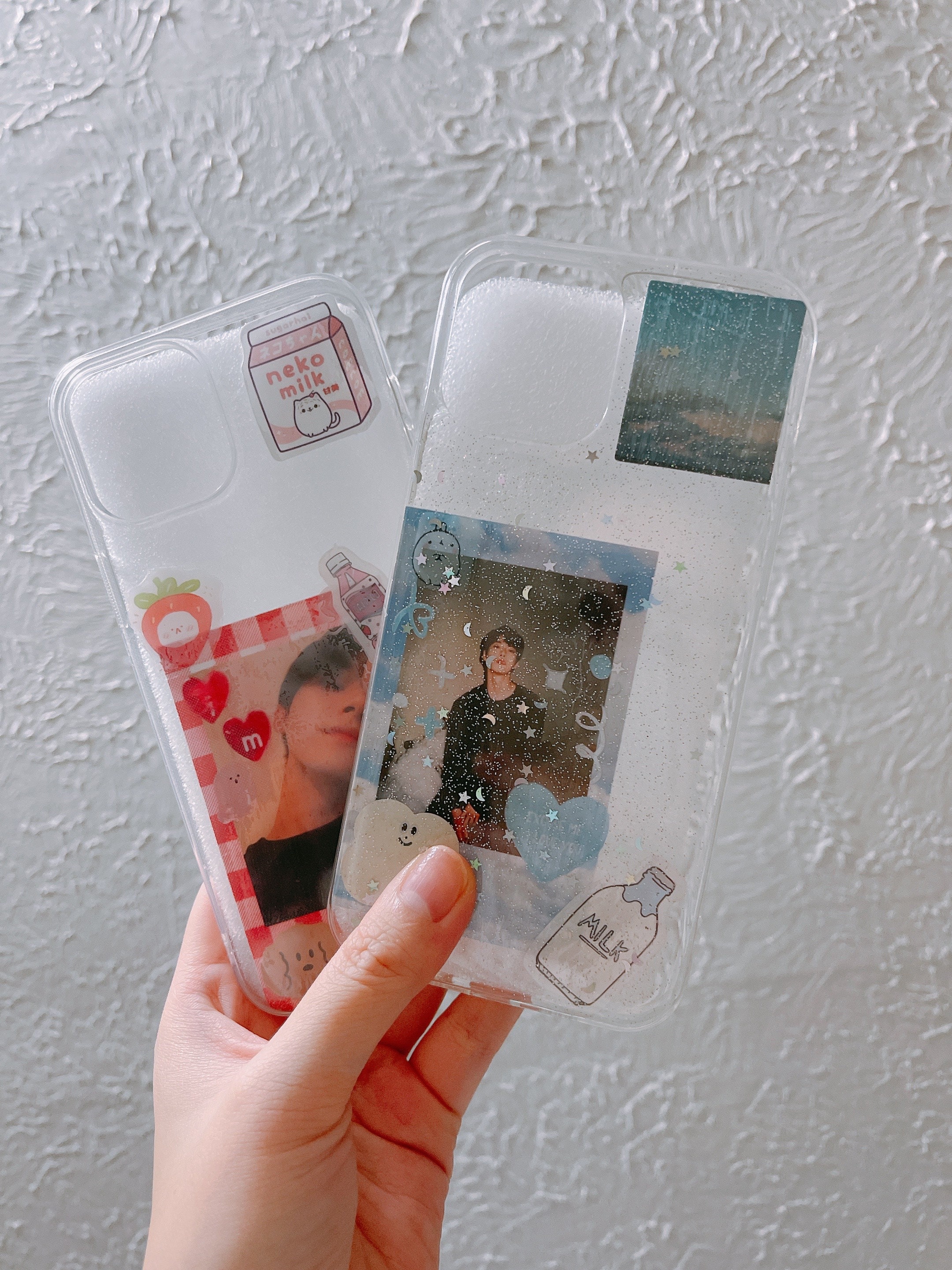 Custom Kpop Phone Case photocard Iphone Cases Glitter Cases Etsy