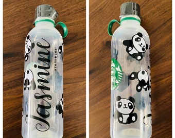 Suitable for Children Kids Panda Themed Child Drinks Bottle Personalised Water Bottle