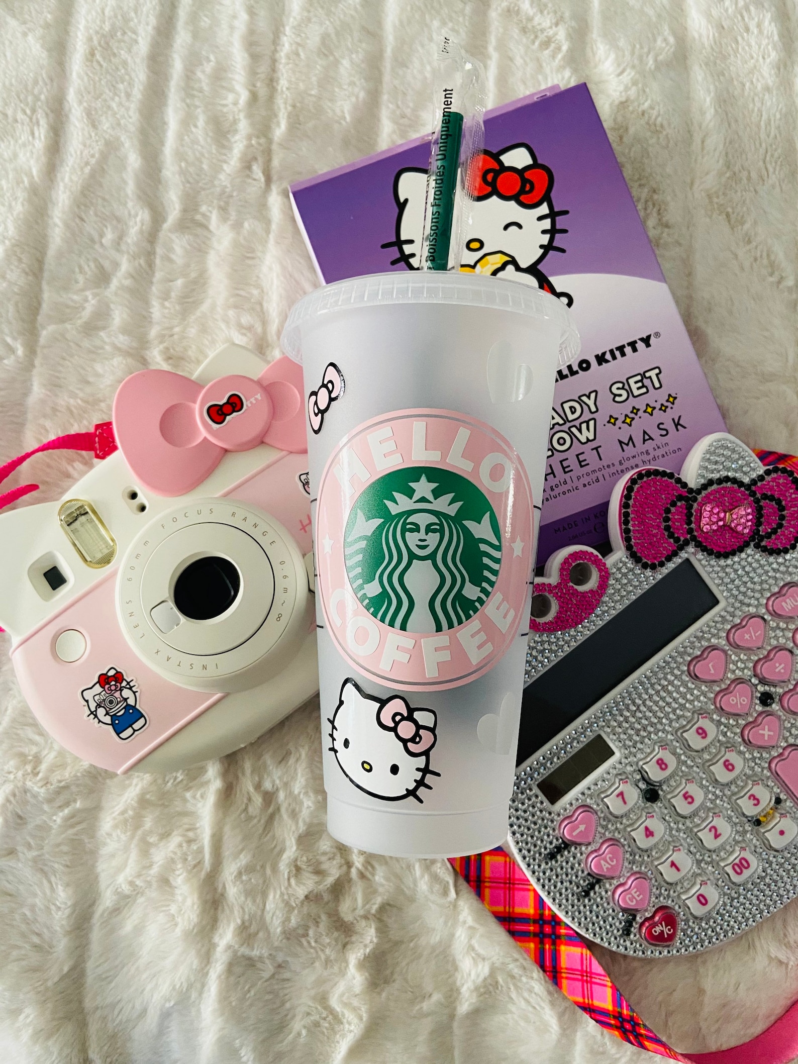 Hello Kitty inspired Starbucks Cup Starbucks Tumbler Etsy