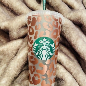 Cheetah print Starbucks Cup, Personalized, Cheetah Starbucks Full Wrap, Leopard Print Starbucks cup, Birthday Gifts,Fashion Cup, Best friend