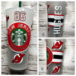 Personalized Sports Team Starbucks Cup Hockey Fan Les Canadiens I Boston Bruins Pittsburgh Penguins Personalized Gifts Hockey Cup image 3