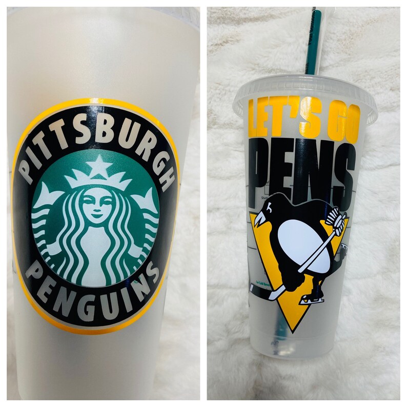 Personalized Sports Team Starbucks Cup Hockey Fan Les Canadiens I Boston Bruins Pittsburgh Penguins Personalized Gifts Hockey Cup image 8