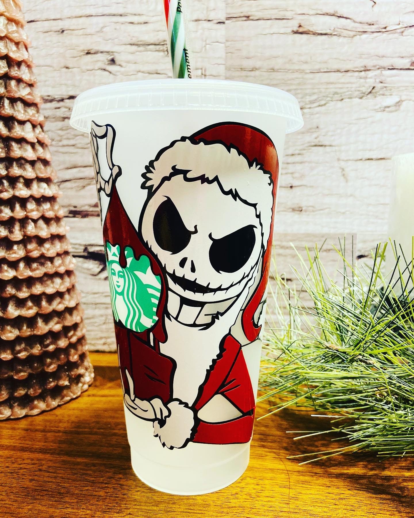 Jack Skellington Starbucks Cup Nightmare Before Christmas Etsy