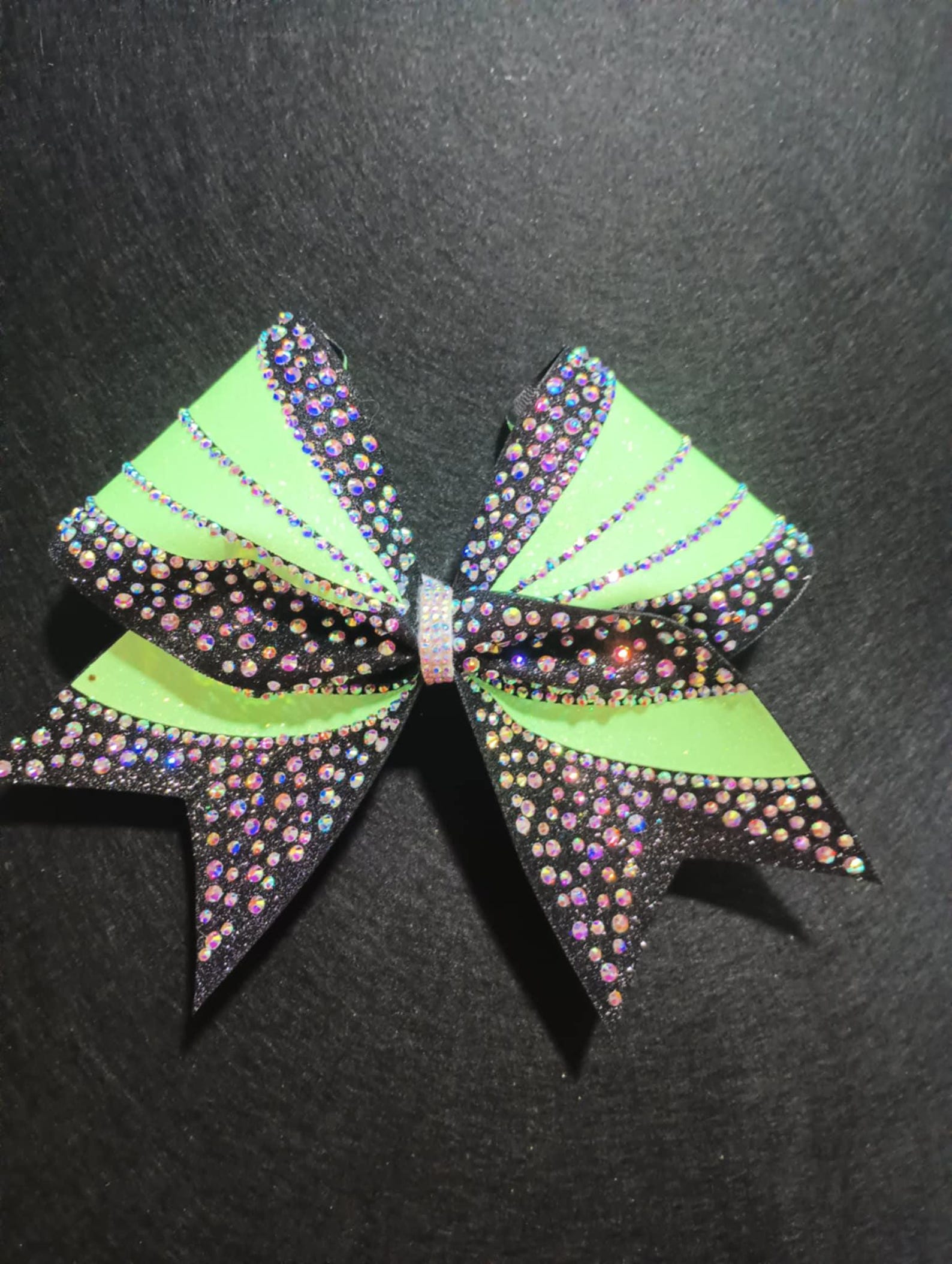 February Cheer Bow Rhinestones Glitter Black All Star - Etsy