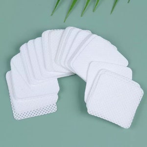 200 Pcs Glue Cleaning Cotton Pads Wipes Glue Wiping Cloth for Clean Lash Extension Glue,Tweezers,Lash Glue Holder Pads,Glue Bottle Mouth