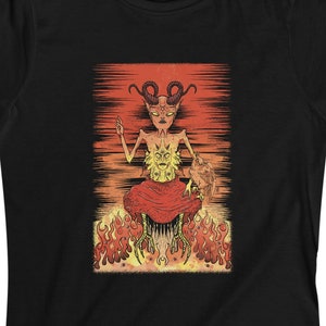 Lucifer Lady Tee | lightweight high quality soft fashion fit | rock art | softstyle