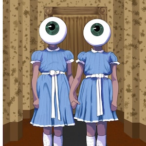 blue dress the shining See The Shining Twins Now: Pair Say They Are 'Naturally Spooky'