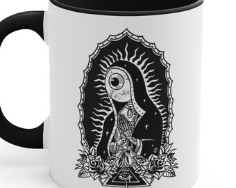Guadalupe Virgin Mother Tea / Coffee Mug, 11oz | unique artwork by indie artist