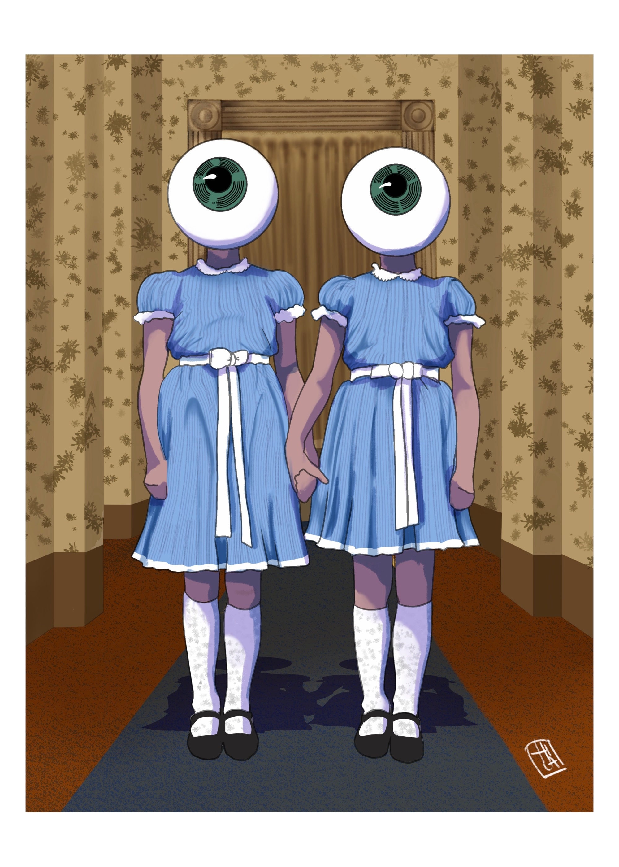 Shining Twins Blue Dress