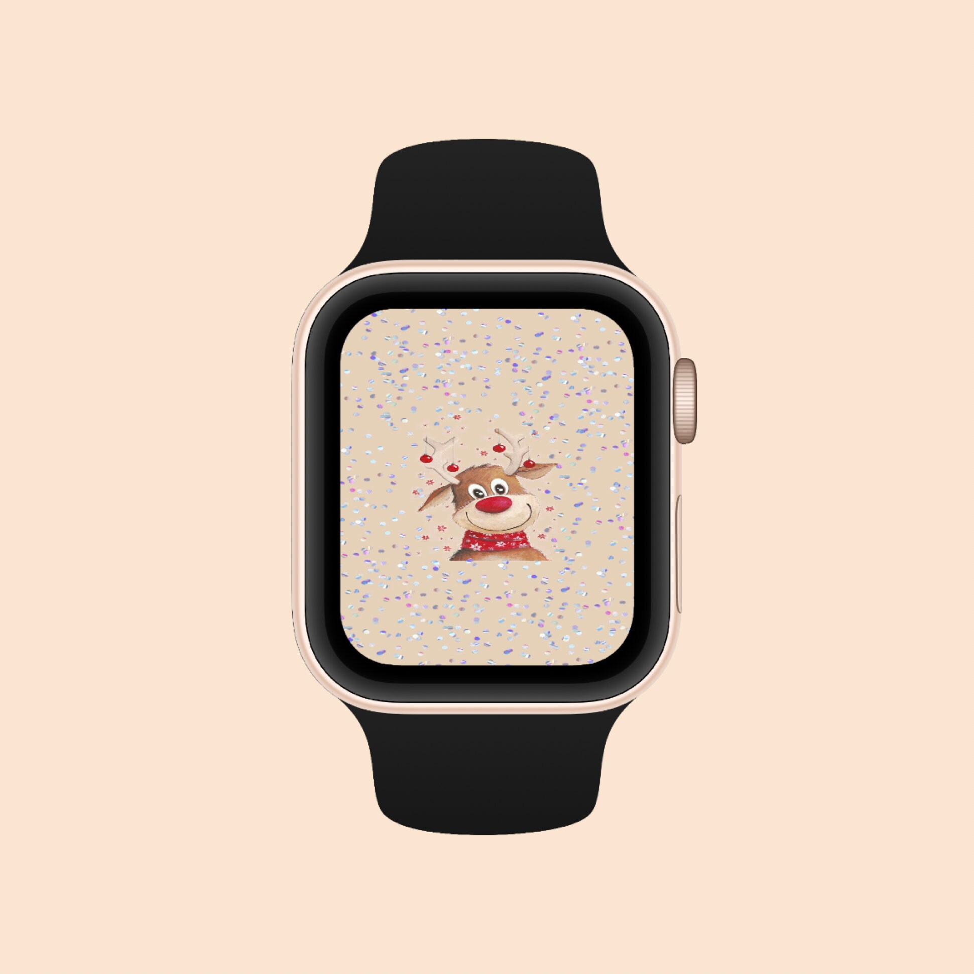 Apple Watch Wallpaper Christmas Colors Apple Watch Face Etsy