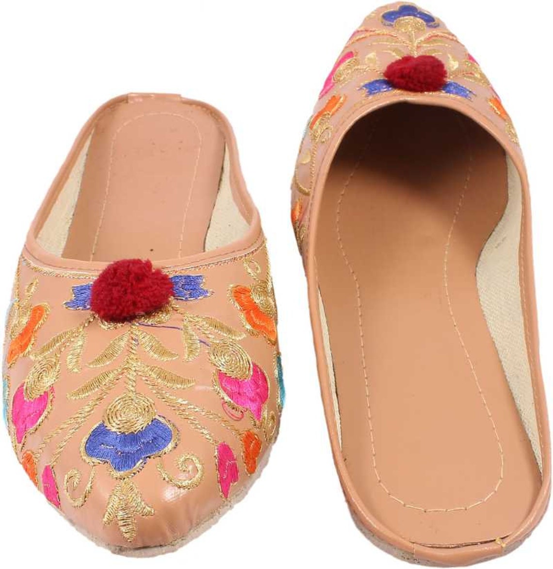 Traditional Rajasthani Juti Flat mojari Handmade Ethnic Shoes Etsy