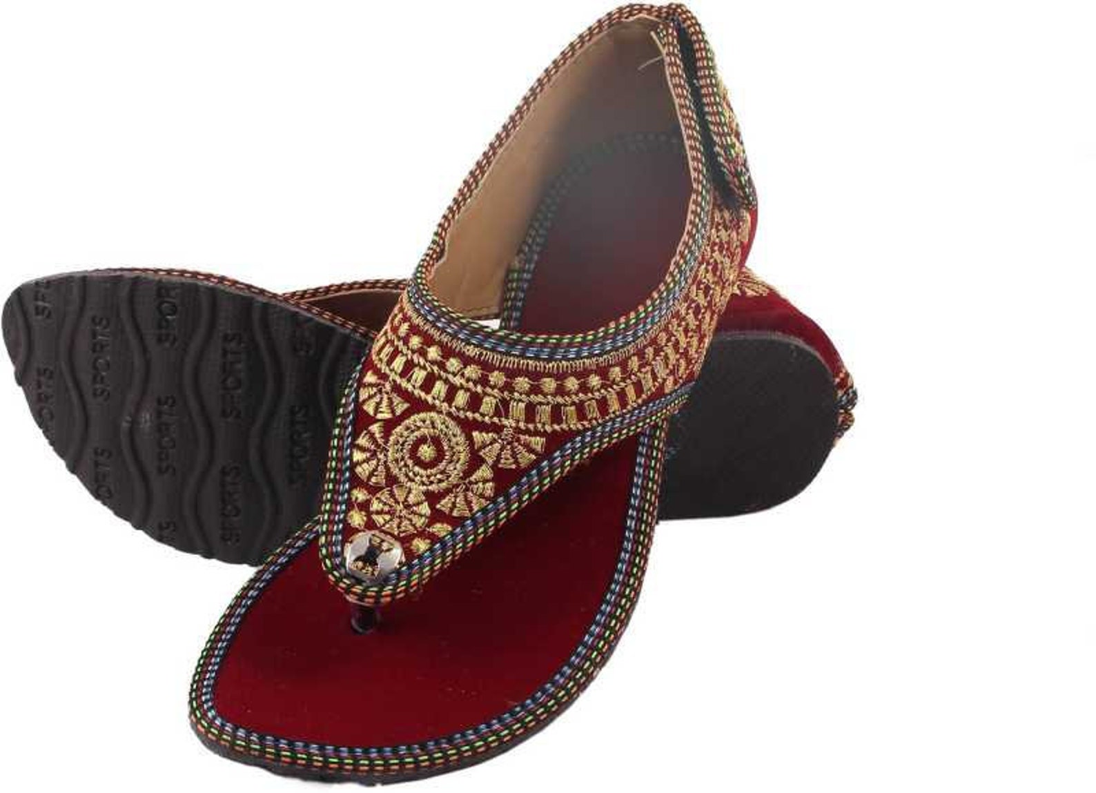 Traditional Rajasthani Juti Flat mojari Handmade Ethnic Shoes Etsy