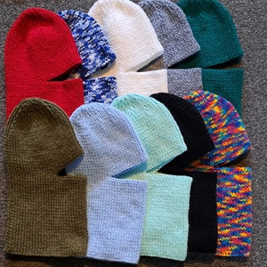 Hand knitted balaclava