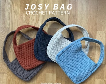 JOSY BAG crochet pattern (E) - easy handbag