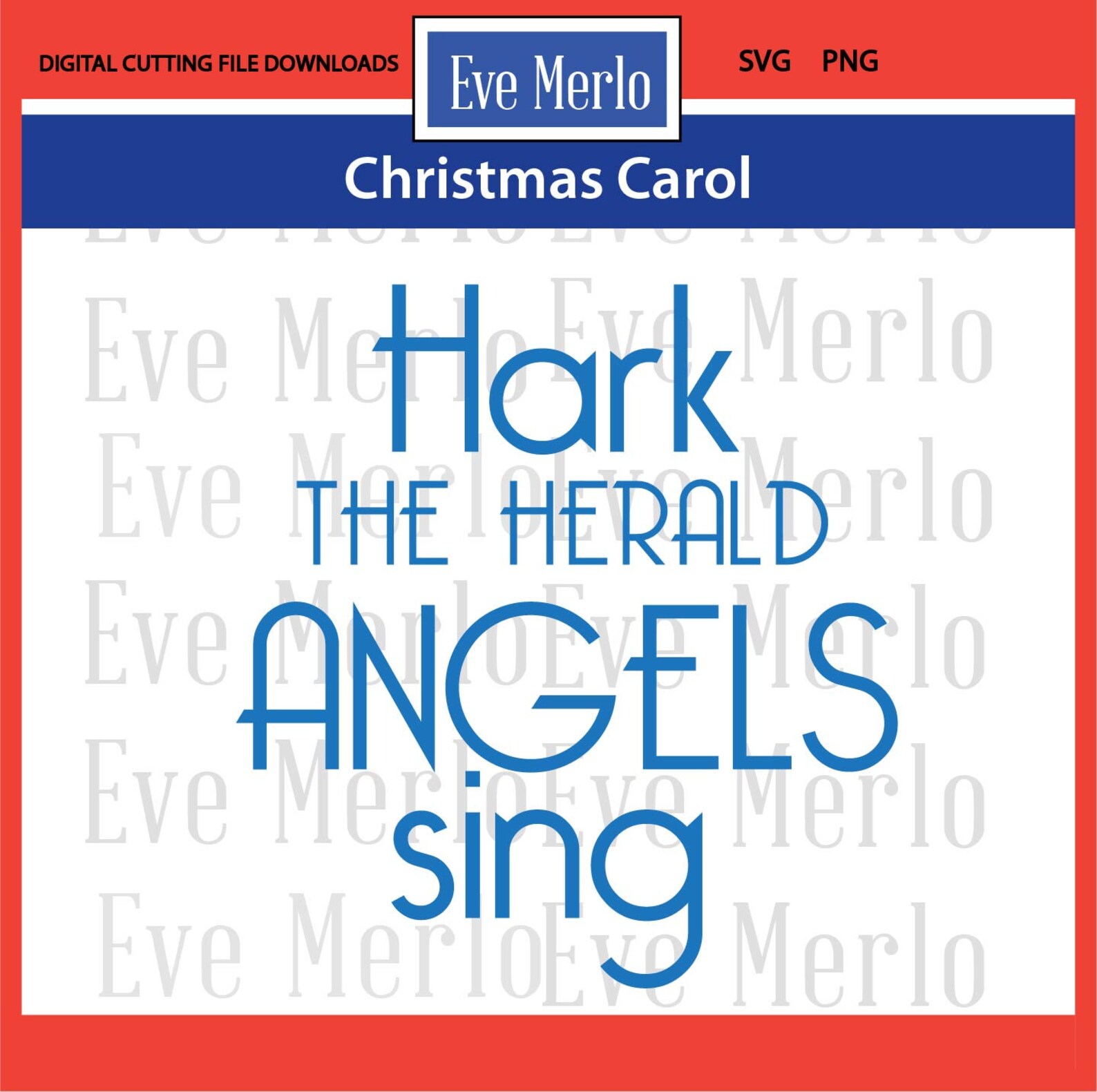 Digital Christmas Carol SVG PNG. For all Christmas | Etsy