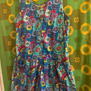 Vibrant floral 80s play suit romper