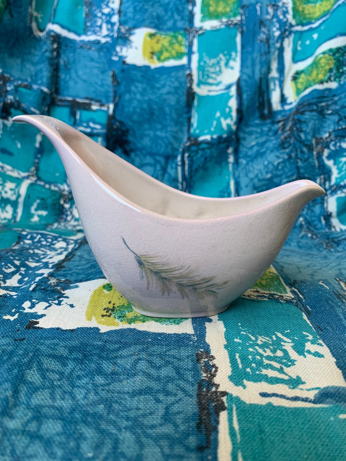 Carlton Ware Hand Painted Ceramic Gravy Boat Jug With Flower Etsy