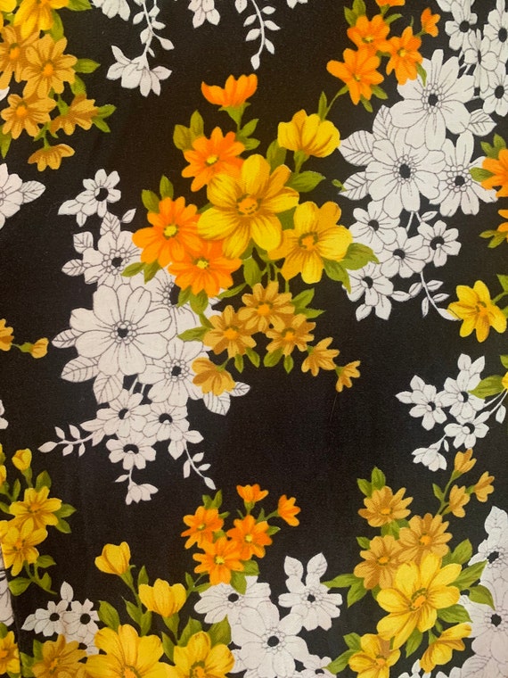 60s/ 70s floral fitted shift sleeveless dress. - image 6