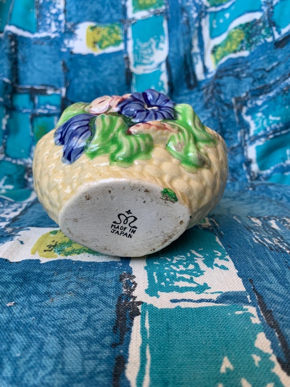 Kitsch Ceramic Flower Basket Planter Vase Made in Japan - Etsy Canada