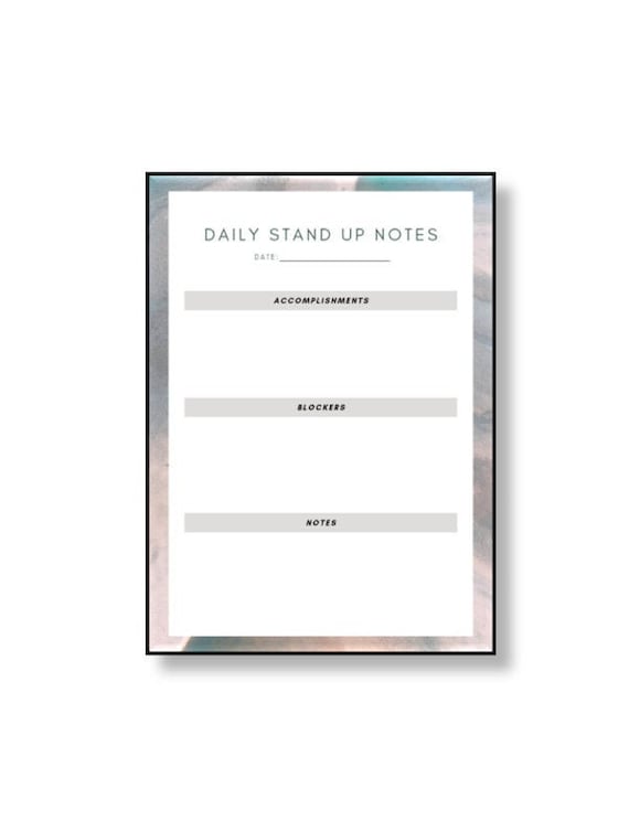Scrum Meeting Template