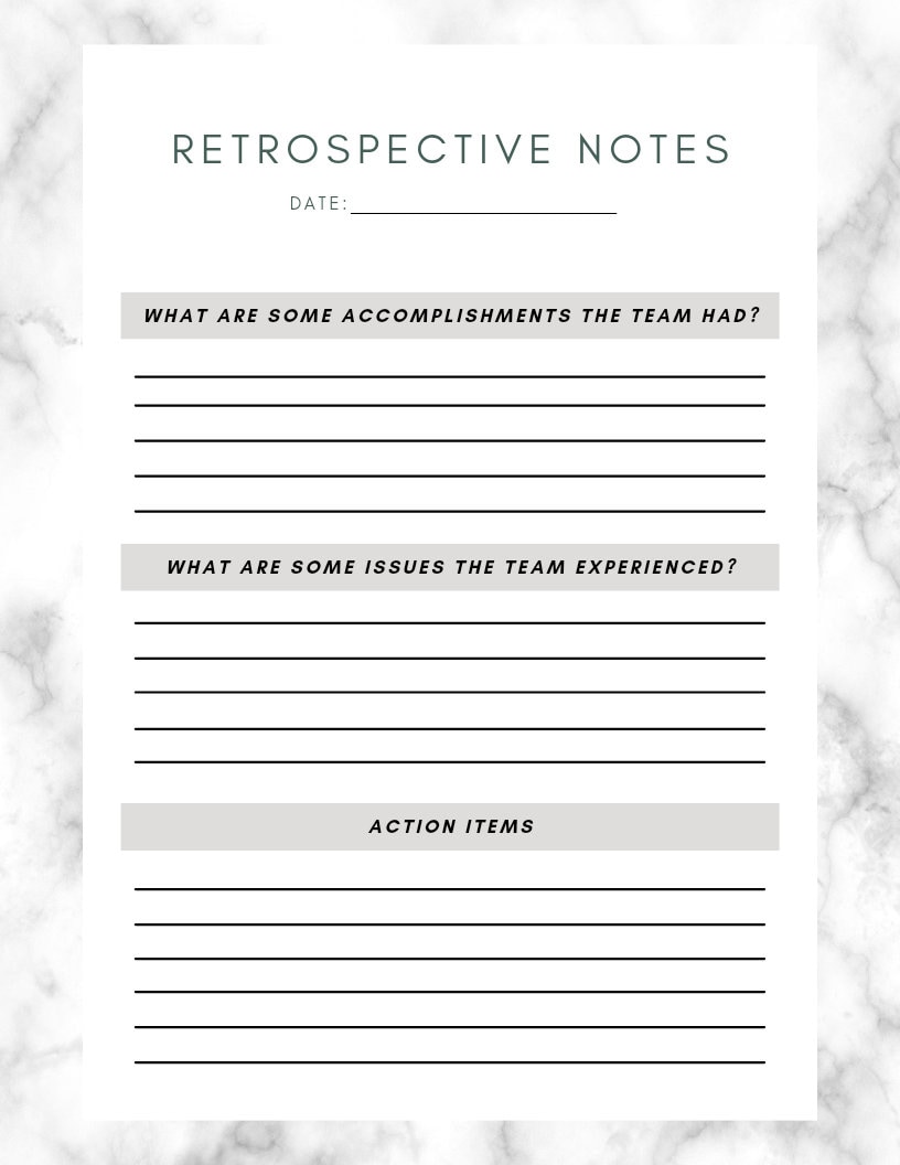 Scrum Meeting Template