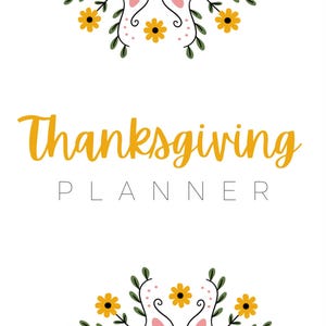 Thanksgiving Planner, Holiday Organizer, November Planner, Festive Planning, Seasonal Journal, Family Gathering Organizer