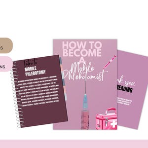 Mobile Phlebotomist Guide, Phlebotomy Handbook, Vampire&#39;s Manual, Blood Draw Techniques, Medical Book, Career Guide