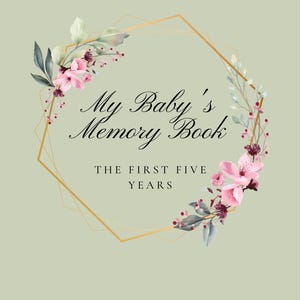 Baby Buch Vorlage, Die ersten fünf Jahre Erinnerungsbuch, Baby Meilenstein Journal, Baby Andenken, Neugeborenen Erinnerungsbuch, Baby Geschenk