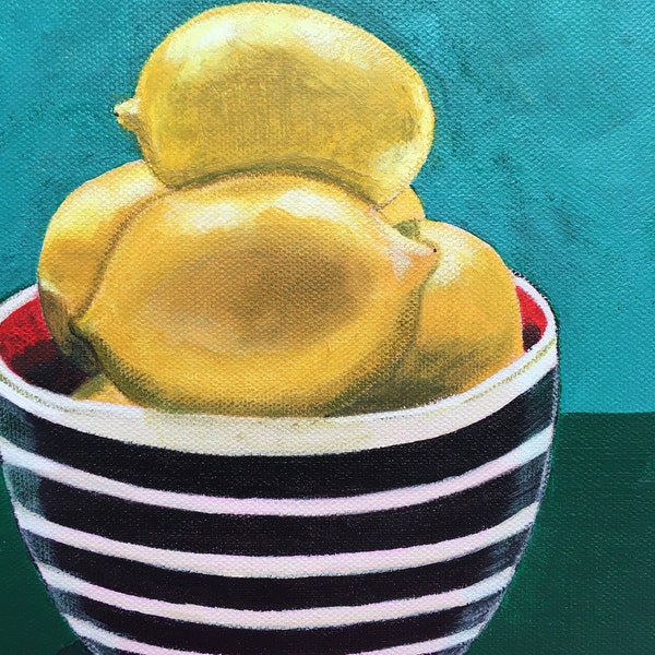 Lemon painting