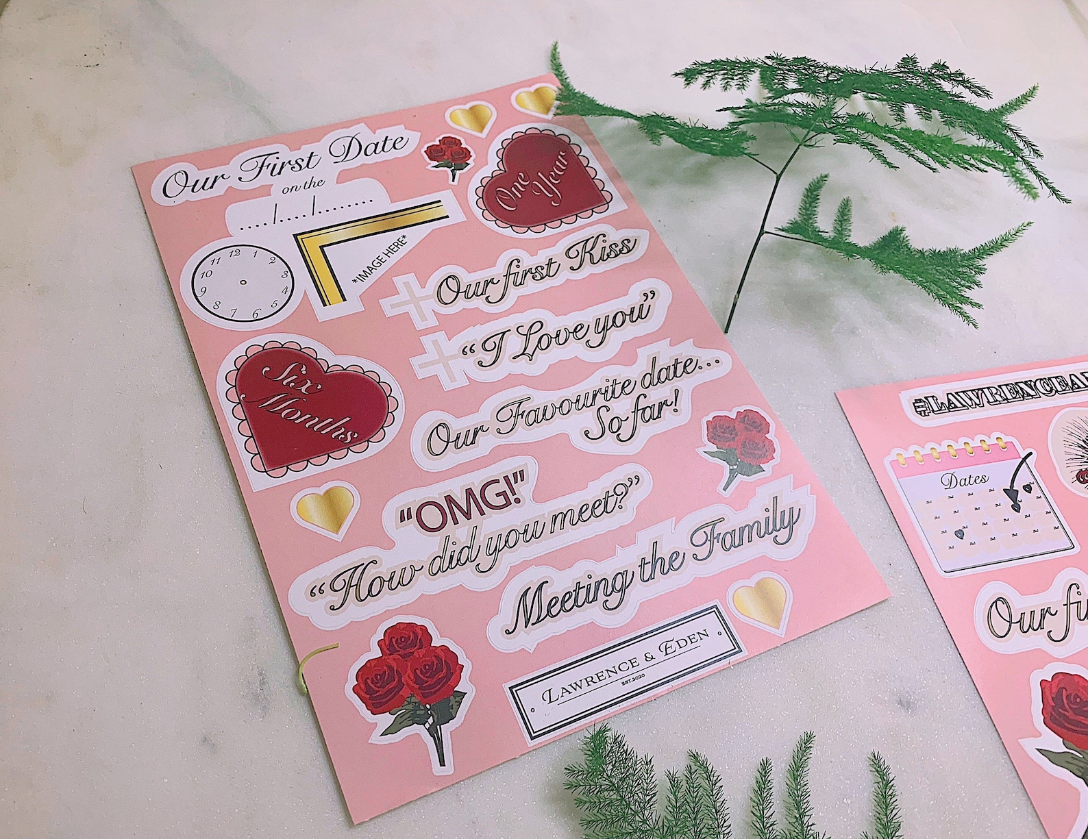 Couples dating Stickers for scrapbooking Etsy