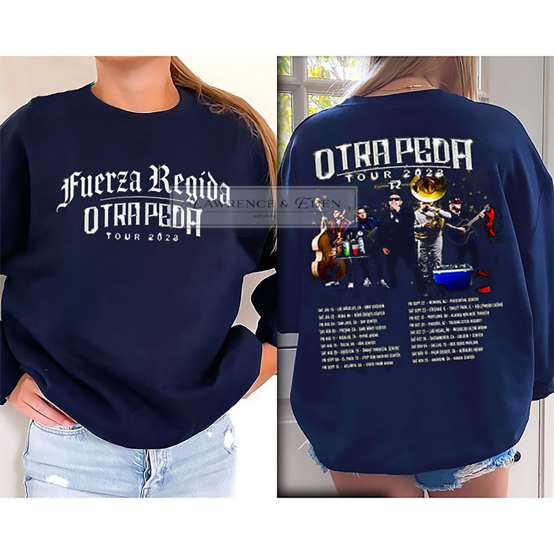 Fuerza Regida Otra Peda Tour 2023 Shirt Fuerza Regida Shirt Etsy