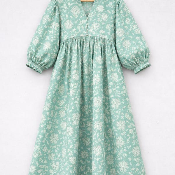 Indian Cotton Dress, Cotton Block Print Dress, Summer Dress, Cotton Midi Dress, Cotton Mini Dress, Cotton Maxi Dress, Indian Block Print
