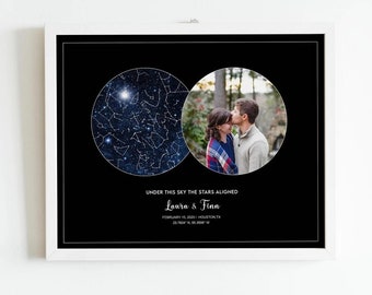 Star Map Custom, First Anniversary Gift, Constellation Map, Couple Gift, Night Sky Print, Gift for Her, Gift for Him, Christmas gifts