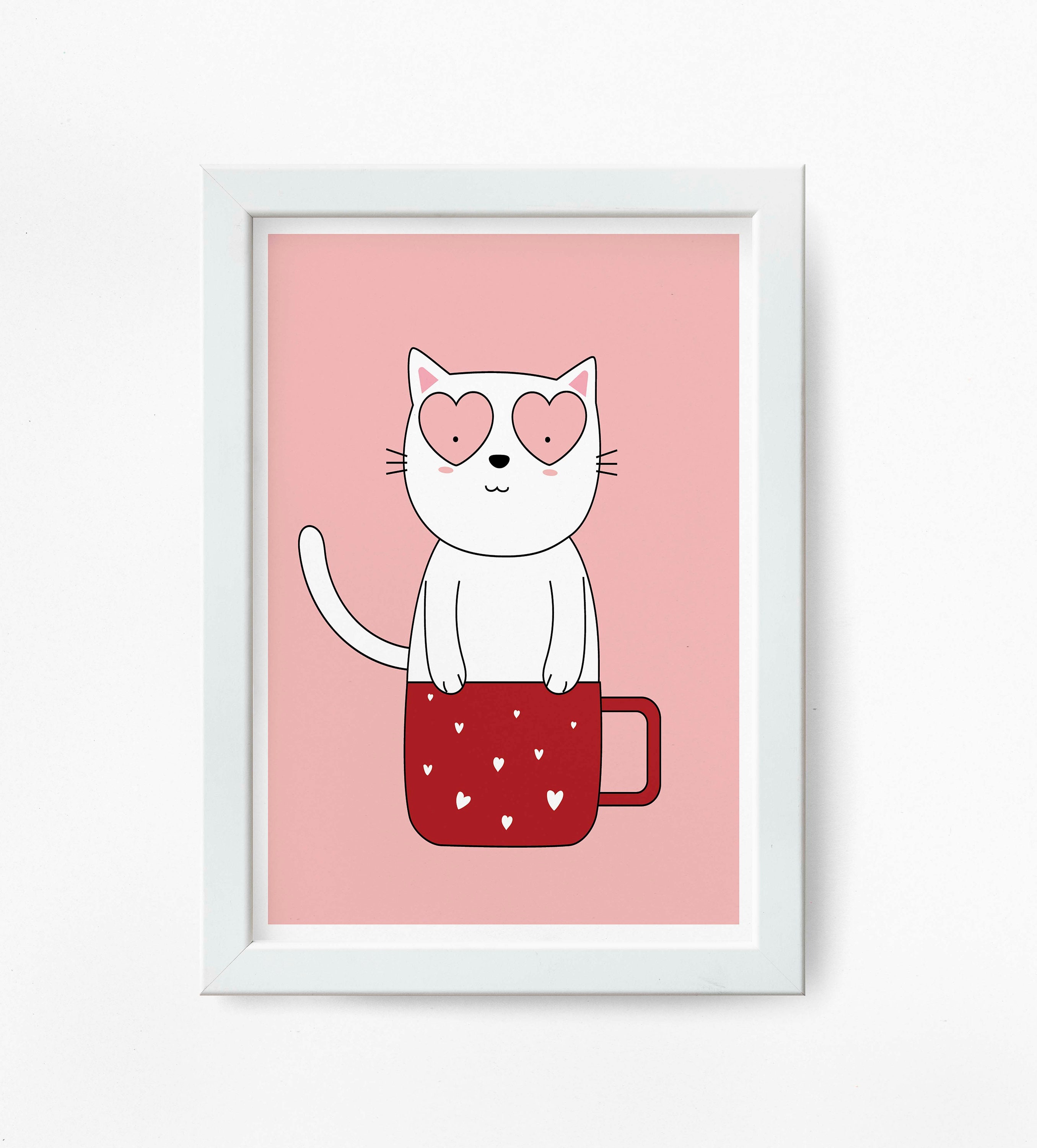 Cute animal prints Nursery wall art set of 6 Girl nursery Etsy