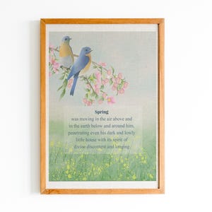 The Wind in the Willows Quote Print, Kenneth Grahame Poster, Spring Was Moving Quote, Classic Literature Quote, Printable Wall Art,