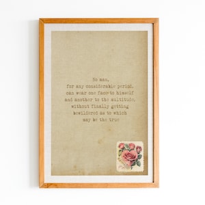 The Scarlet Letter Quote Print, Nathaniel Hawthorne Poster, No Man for Any Quote, Classic Literature Quote, Printable Wall Art