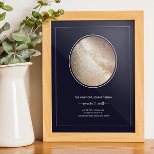 Mapa estelar por fecha, mapa estelar personalizado, mapa de constelaciones, impresión de mapas estelares, mapa del cielo nocturno, regalo de mapas personalizados, estrellas la noche en que nos conocimos, descarga digital