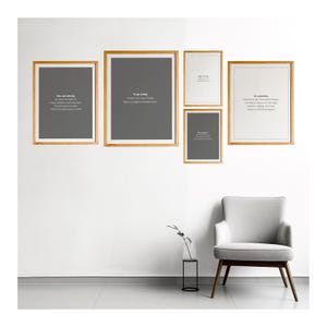 Crime and Punishment Poster Print, Set of 5, Fyodor Dostoevsky Book, Quote Wall Art, Retro Literary Poster, Book Lover Literature Art,