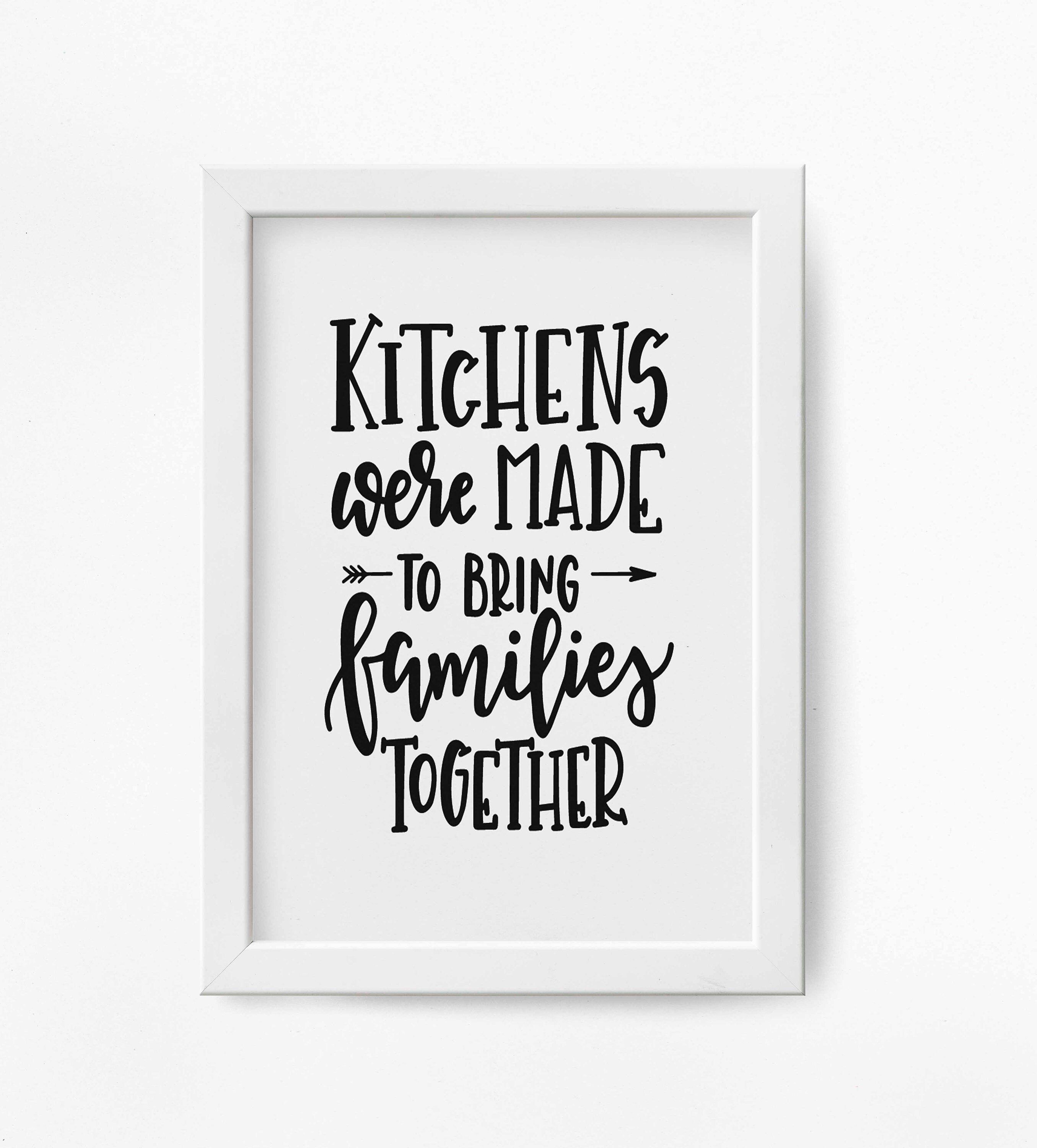 Küchen Spruch Drucke Küchen Wandkunst Küchen Dekor | Etsy