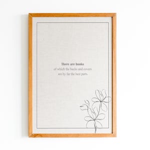 Oliver Twist Quote Print, Charles Dickens Poster, There are Books Quote, Classic Literature Quote, Printable Wall Art, Wall Décor
