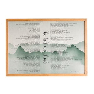 Amanda Gorman Poem, The Hill We Climb Poem print, Inauguration, Inspirational Wall art, Amanda Gorman Quote,Amanda gorman print, Wall décor