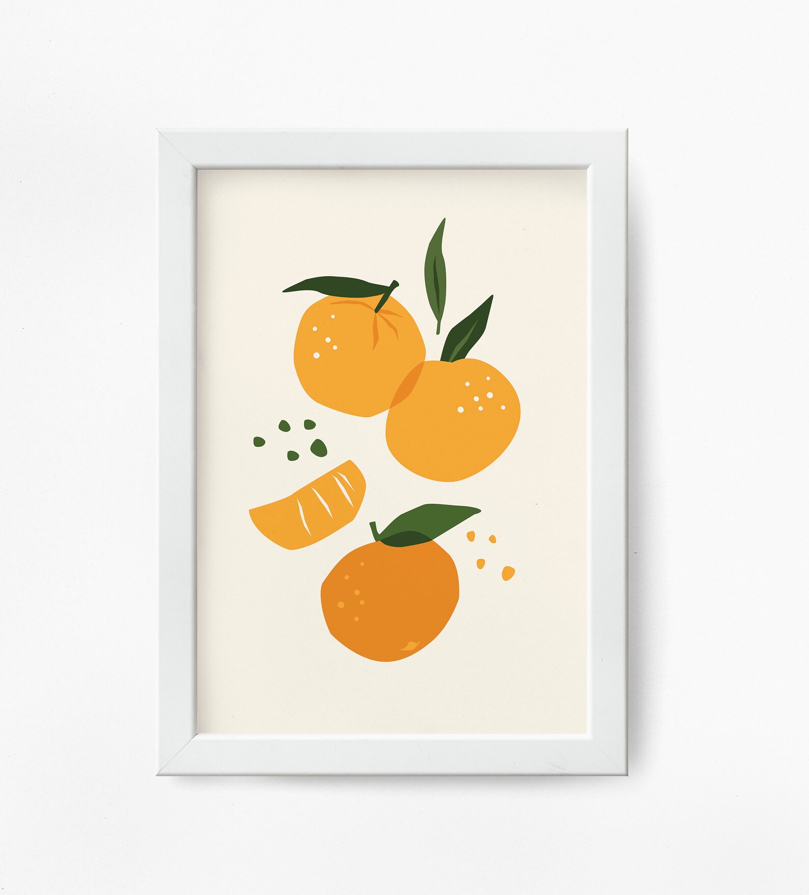 Abstract Fruit prints Modern abstract wall art set of 3 Etsy